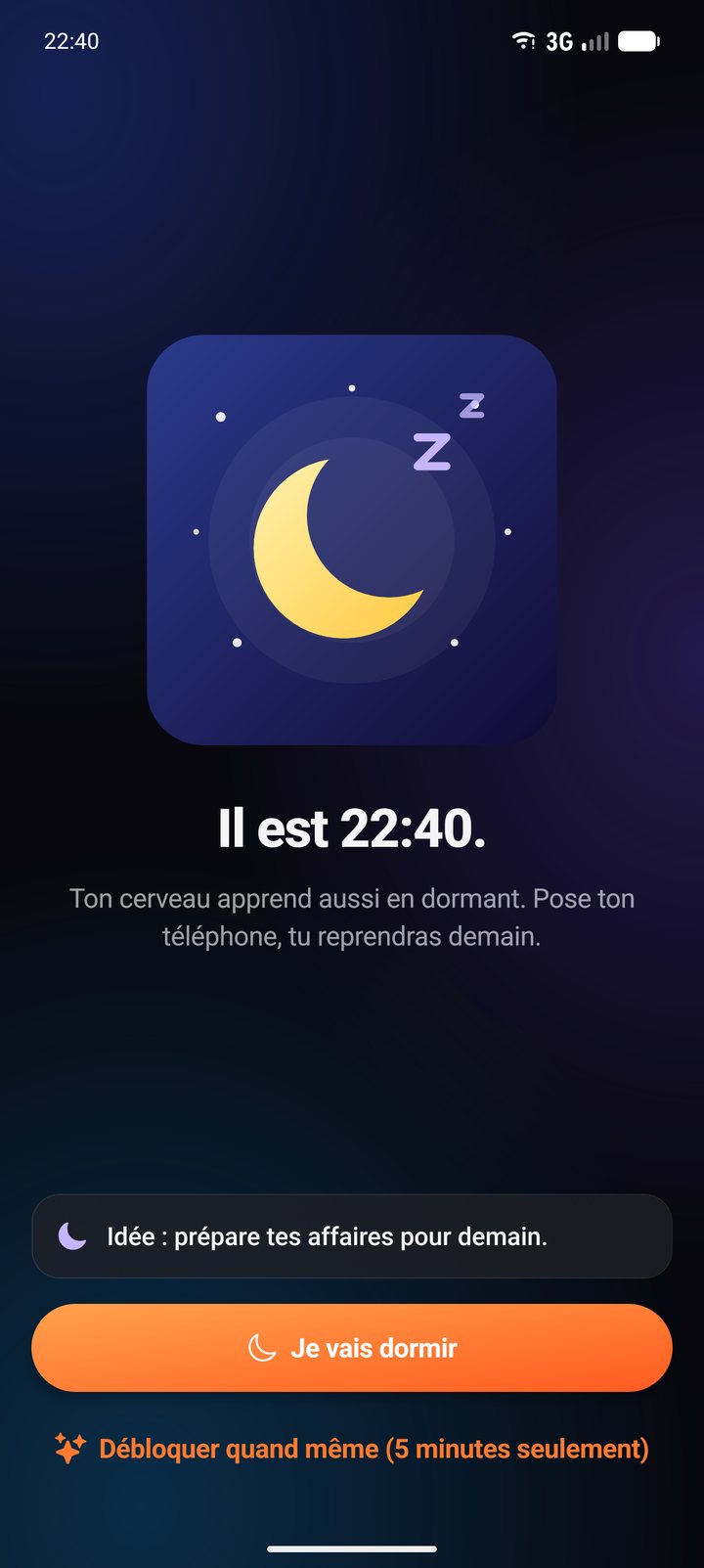 Le mode nuit